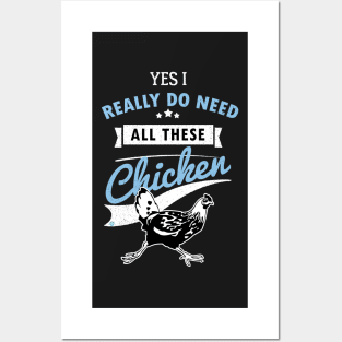 Yes I Really Do Need All These Chicken Posters and Art